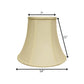 Ivory Monay Shantung Silk Bell Lamp Shade