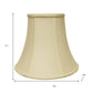 Ivory Monay Shantung Silk Bell Lamp Shade