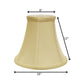 Antiqued White Monay Shantung Silk Bell Lamp Shade