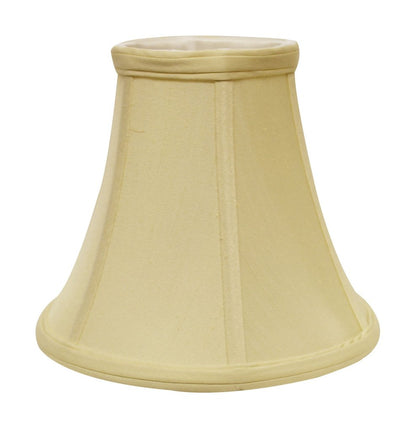 Antiqued White Monay Shantung Silk Bell Lamp Shade