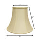 Ivory Monay Shantung Silk Bell Lamp Shade