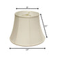 Off White Monay Shantung Silk Bell Lamp Shade