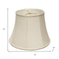 Off White Monay Shantung Silk Bell Lamp Shade