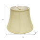 Antiqued White Monay Shantung Silk Bell Lamp Shade