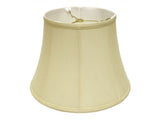 Antiqued White Monay Shantung Silk Bell Lamp Shade