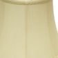 Antiqued White Monay Shantung Silk Bell Lamp Shade