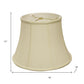 Ivory Monay Shantung Silk Bell Lamp Shade