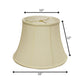 Ivory Monay Shantung Silk Bell Lamp Shade