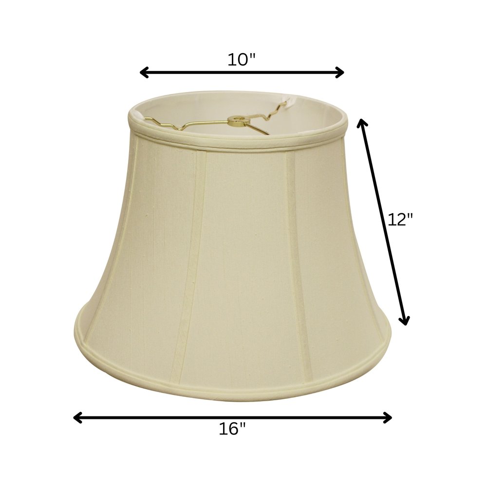 Ivory Monay Shantung Silk Bell Lamp Shade