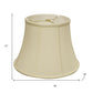 Ivory Monay Shantung Silk Bell Lamp Shade