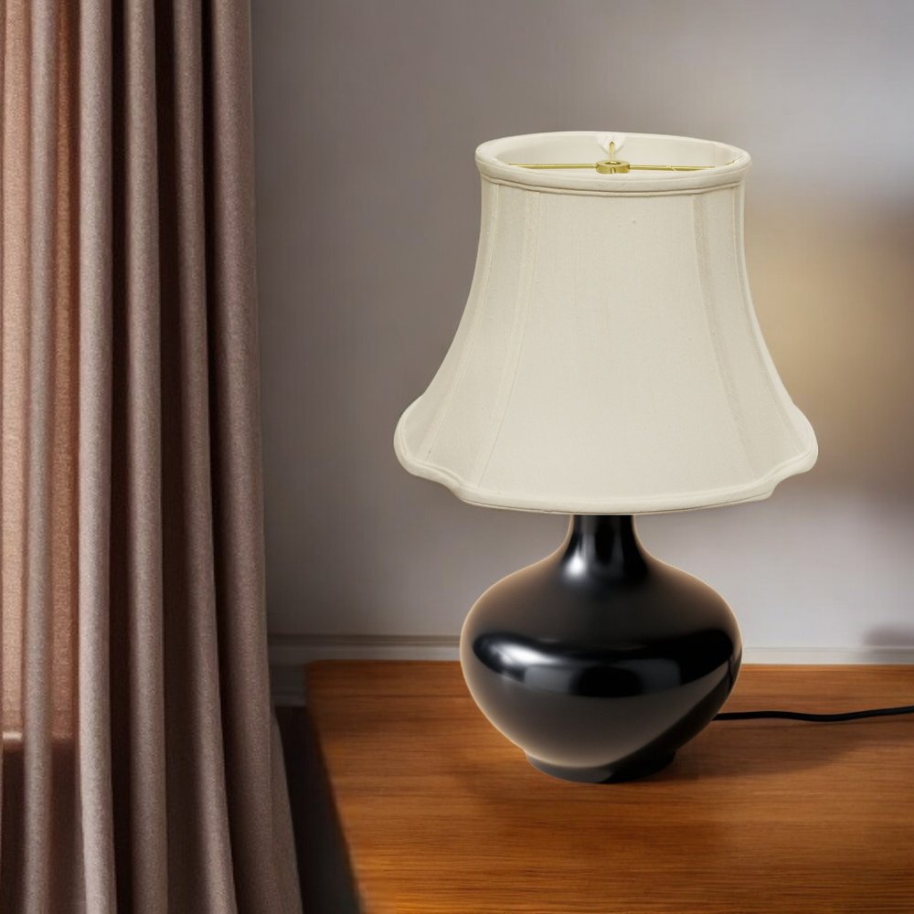 Cream Monay Shantung Silk Oval 17 Bottom