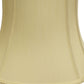 Antiqued White Monay Shantung Silk Oval Lamp Shade