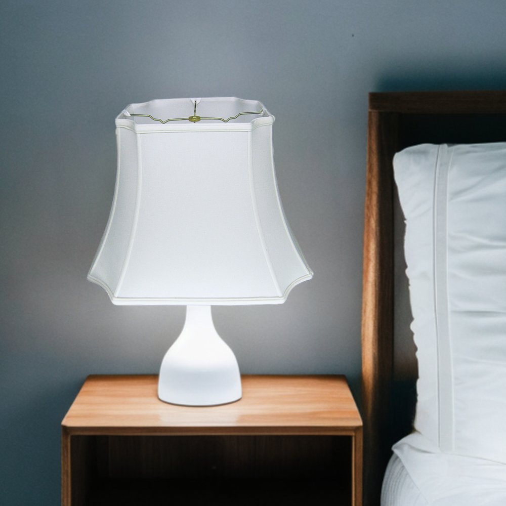 Snow Shantung Silk Lamp Shade