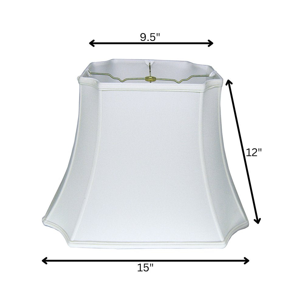 Snow Shantung Silk Lamp Shade