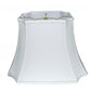 17" Snow Inverted Rectangle Shantung Lampshade