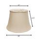 Champagne Pongee Silk Bell Lamp Shade