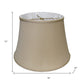Brown Pongee Silk Bell Lamp Shade