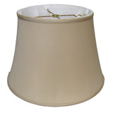 Brown Pongee Silk Bell Lamp Shade