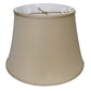 Brown Pongee Silk Bell Lamp Shade