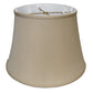 Brown Pongee Silk Bell Lamp Shade
