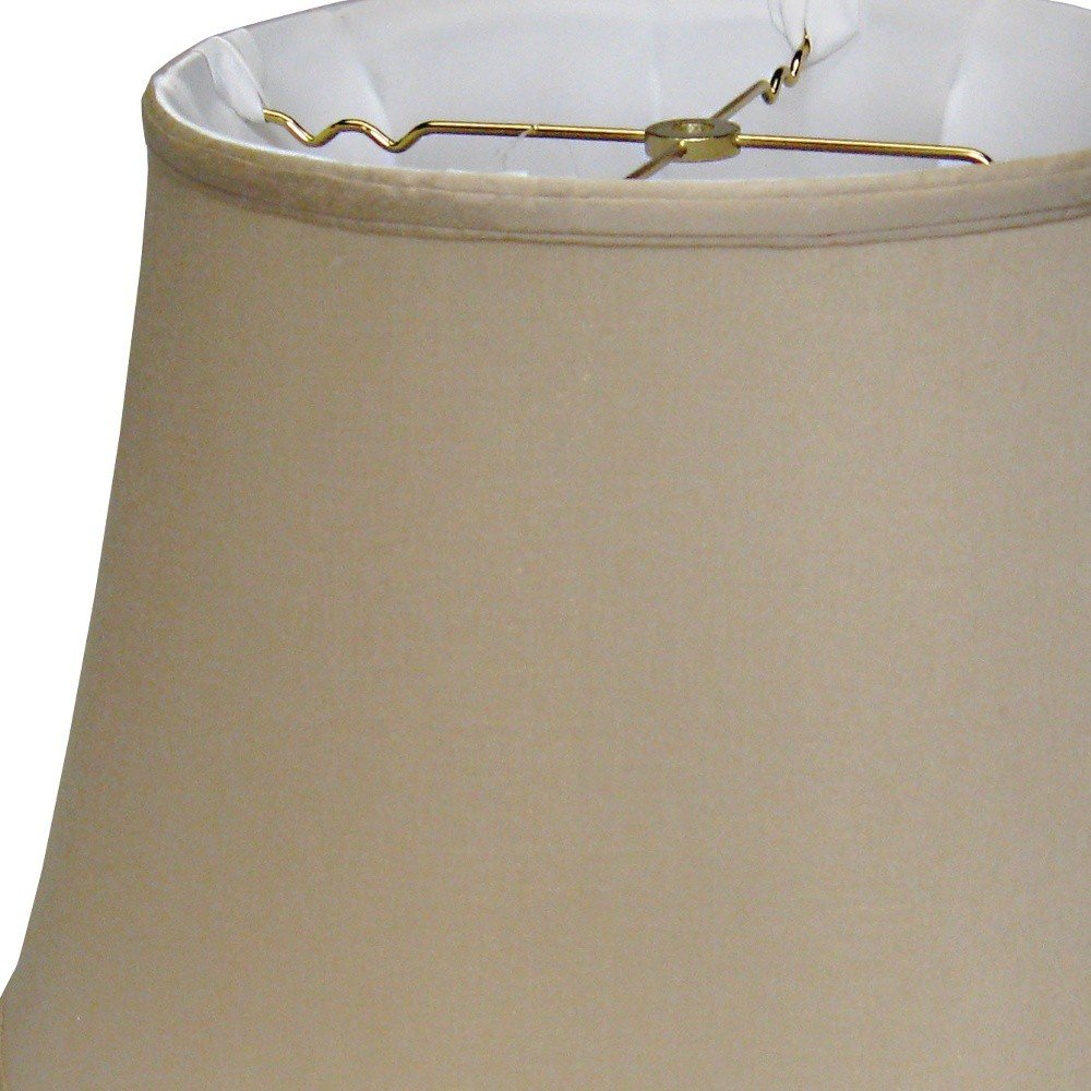 Brown Pongee Silk Bell Lamp Shade