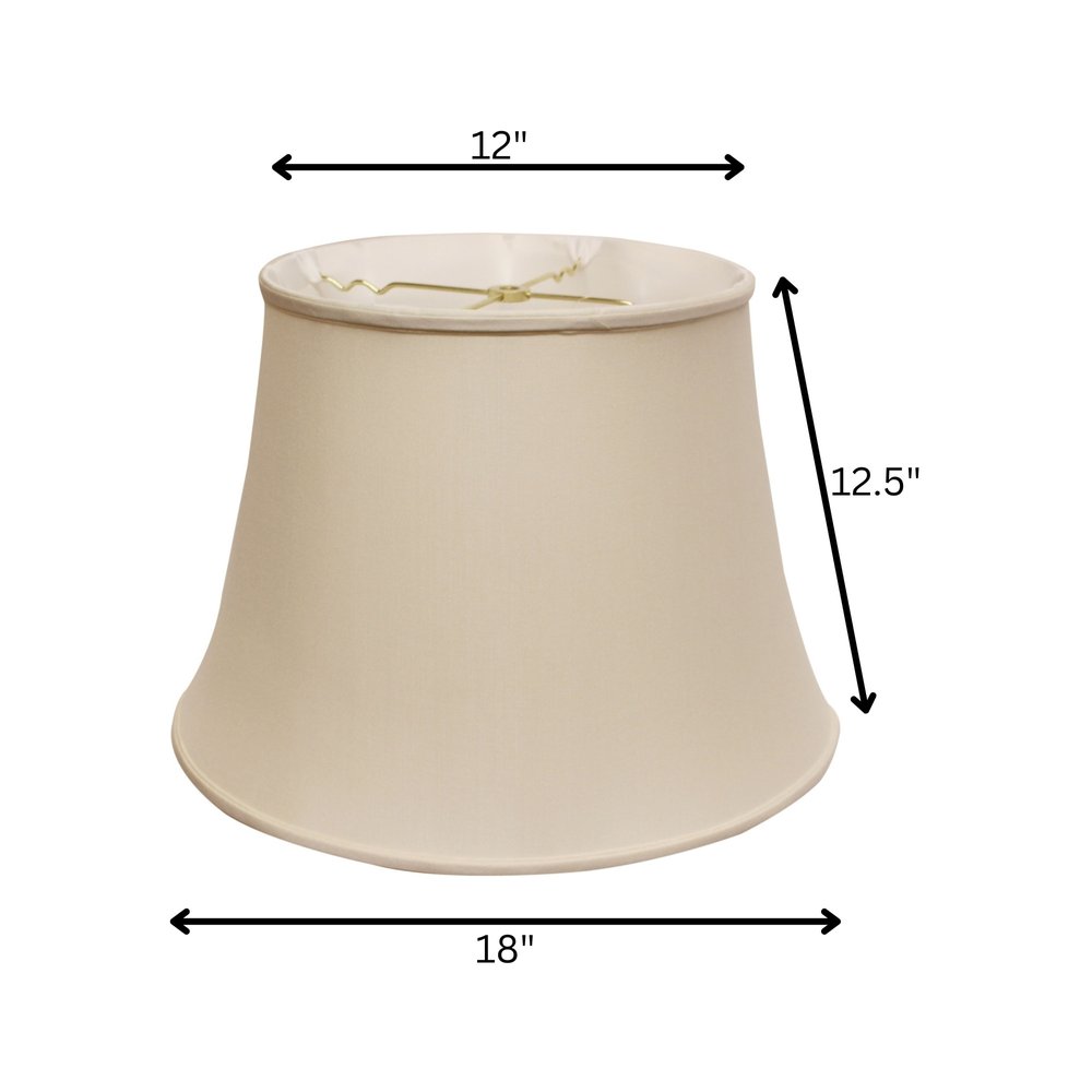 Champagne Pongee Silk Bell Lamp Shade