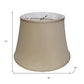Brown Pongee Silk Bell Lamp Shade