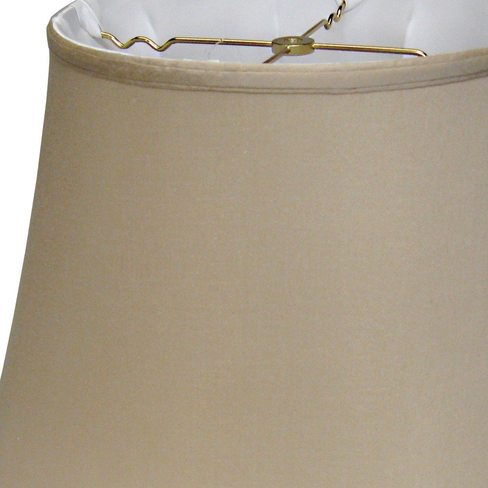 Brown Pongee Silk Bell Lamp Shade
