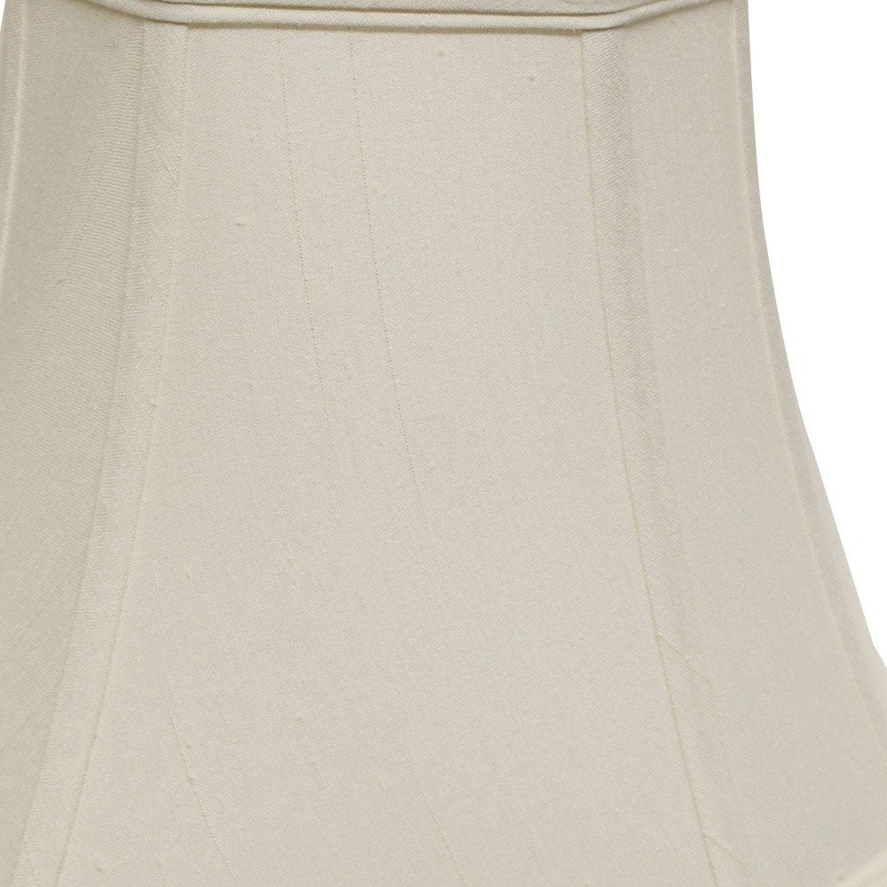 White Monay Shantung Silk Square Lamp Shade