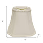 White Monay Shantung Silk Square Lamp Shade