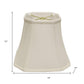 White Monay Shantung Silk Square Lamp Shade