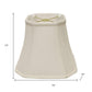 White Monay Shantung Silk Square Lamp Shade