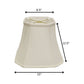 White Monay Shantung Silk Square Lamp Shade
