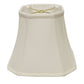 White Monay Shantung Silk Square Lamp Shade