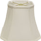 White Monay Shantung Silk Square Lamp Shade