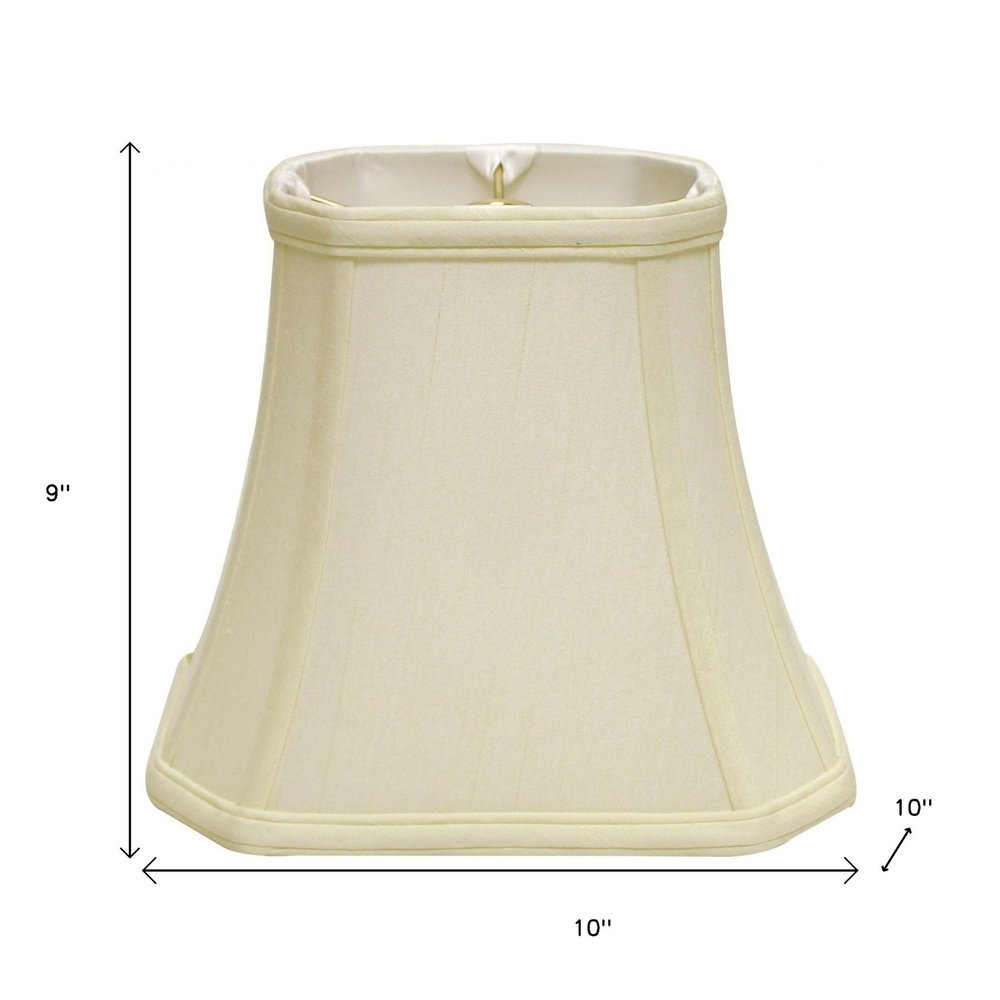 Ivory Monay Shantung Silk Bell Lamp Shade
