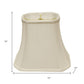 White Monay Shantung Silk Bell Lamp Shade