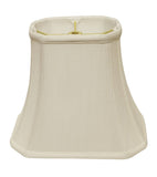 White Monay Shantung Silk Bell Lamp Shade