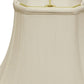 White Monay Shantung Silk Bell Lamp Shade