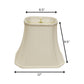 White Monay Shantung Silk Bell Lamp Shade