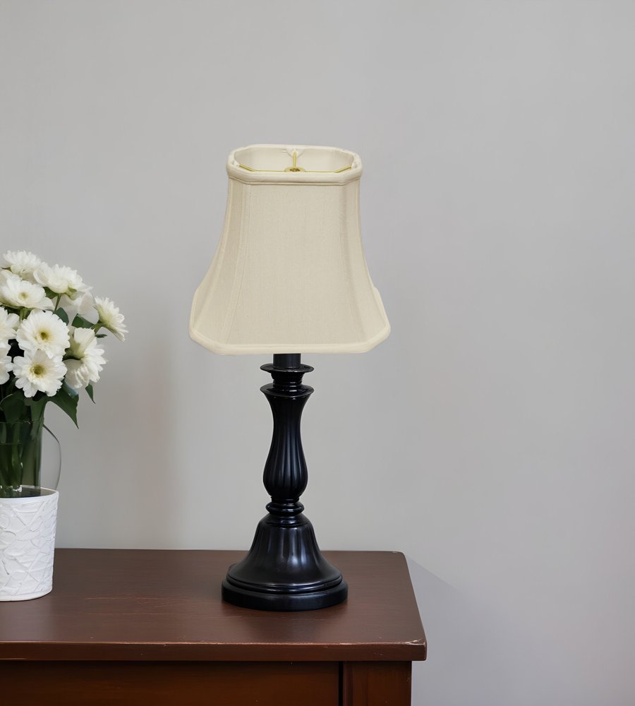 White Monay Shantung Silk Bell Lamp shade
