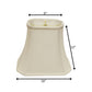 White Monay Shantung Silk Bell Lamp Shade