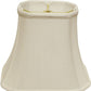 White Monay Shantung Silk Bell Lamp Shade