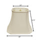White Monay Shantung Silk Bell Lamp Shade