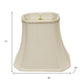White Monay Shantung Silk Bell Lamp Shade