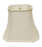 White Monay Shantung Silk Bell Lamp Shade