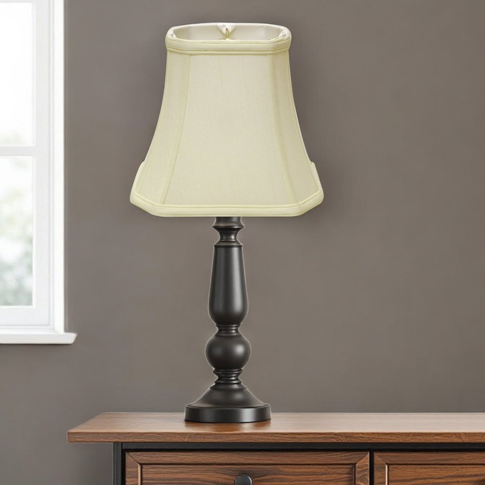 Ivory Monay Shantung Silk Bell Lamp Shade