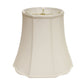 White Monay Shantung Silk Bell Lamp Shade