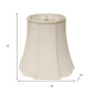White Monay Shantung Silk Bell Lamp Shade