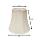 White Monay Shantung Silk Bell Lamp Shade